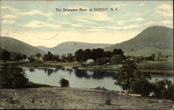 View of the Delaware River Postcard