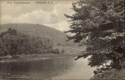 View of the Delaware Deposit, NY Postcard Postcard