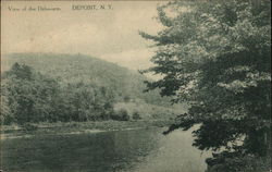 View of the Delaware Deposit, NY Postcard Postcard