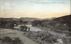 Delaware River Deposit, NY Postcard Postcard