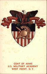 Coat of Arms U.S. Military Academy West Point, NY Postcard Postcard