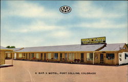 X Bar X Motel Fort collins, CO Postcard Postcard