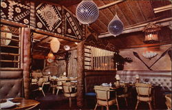 The Tiki Room Looking Into the Garden Room at Trader Vic's San Francisco, CA Postcard Postcard