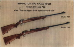 Remington Big Game Rifles Hunting Postcard Postcard