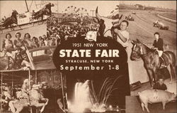 1951 New York State Fair Syracuse, NY Postcard Postcard