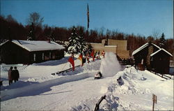 Famous Mt. Van Hoverberg Bob Sled Run Lake Placid, NY Postcard Postcard