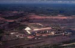 Open Pit Iron Ore Mine In Michigan's Upper Peninsula Postcard Postcard