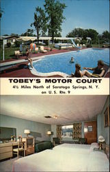 Tobey's Motor Court Postcard