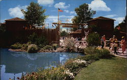 Disneyland - Frontierland Entrance Postcard