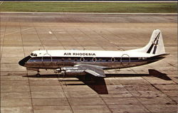 Air Rhodesia, Vickers Viscount 782 Postcard