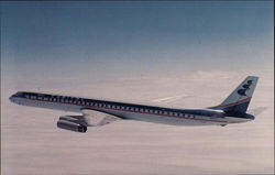 Douglas Super DC-8 - Capitol International Airways Aircraft Postcard Postcard