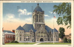 View of County Court House Postcard