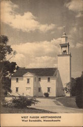 West Parish Meetinghouse West Barnstable, MA Postcard Postcard