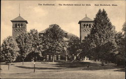 The Auditorium - The Northfield School for Girls East Northfield, MA Postcard Postcard