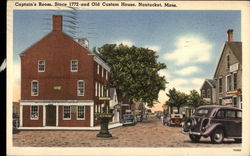 Captain's Room, Since 1772 and Old Custom House Nantucket, MA Postcard Postcard