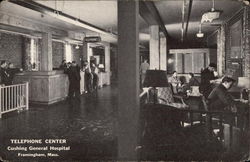 Cushing General Hospital - Telephone Center Framingham, MA Postcard Postcard