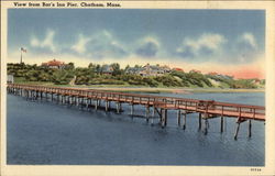 View from Bar's Inn Pier Chatham, MA Postcard Postcard