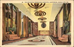 The Orchestra Promenade, Municipal Auditorium Kansas City, KS Postcard Postcard