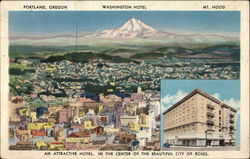 Washington Hotel, An Attractive Hotel in the Center of the Beautiful City of Roses Postcard