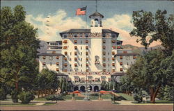 Front Vista of the Broadmoor Hotel Postcard