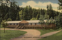 Lodge - Sacramento Methodist Assembly Postcard