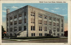 Grady County Court House Chickasha, OK Postcard Postcard