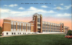 Will Rogers High School Tulsa, OK Postcard Postcard