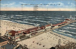 The World Famous Steel Pier Atlantic City, NJ Postcard Postcard