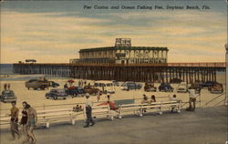 Pier Casino and Ocean Fishing Pier Daytona Beach, FL Postcard Postcard