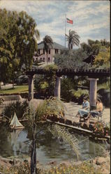 Main Building from Inspiration Point of the Paradise Valley Sanitarium & Hospital Postcard