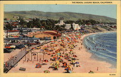 The Beach Laguna Beach, CA Postcard Postcard