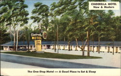 Cinderella Motel, New and Modern Postcard