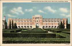 Administration Building, Rice Institute Postcard