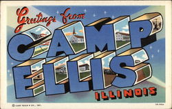 Greetings from Camp Ellis, Illinois Postcard Postcard