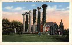 University of Missouri - Historic Columns Columbia, MO Postcard Postcard