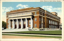 Salina Memorial Hall Kansas Postcard Postcard