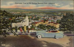 Panoramic View of Hot Springs National Park Arkansas Postcard Postcard