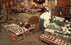 Market Place in Mexico Postcard Postcard