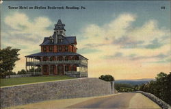 Tower Hotel on Skyline Boulevard Postcard