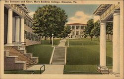 The Terraces and Court, Mary Baldwin College Postcard