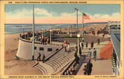 Trai's End Promenade Circle and Turn-Around Seaside, OR Postcard Postcard