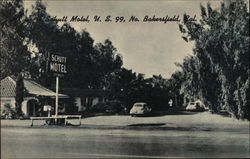 Schutt Motel, U.S. 99 North Bakersfield, CA Postcard Postcard