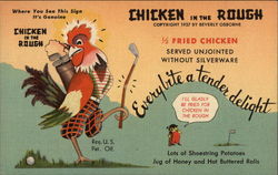 Chicken in the Rough Advertising Postcard Postcard