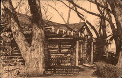 Mickelberry's Log Cabin - Southern Food Postcard