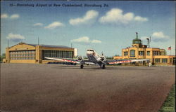 Harrisburg Airport at New Cumberland Pennsylvania Postcard Postcard