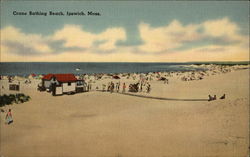 Crane Bathing Beach Ipswich, MA Postcard Postcard