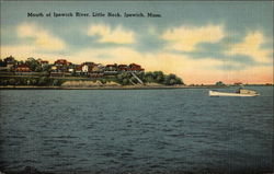 Mouth of Ipswich River, Little Neck Massachusetts Postcard Postcard