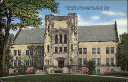 Administration Building, Galpin Hall, College of Wooster Ohio Postcard Postcard