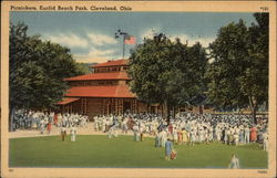 Euclid Beach Park - Picnickers Cleveland, OH Postcard Postcard