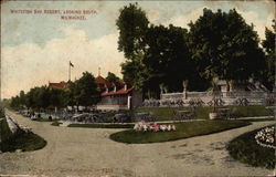 Whitefish Bay Resort, Looking South Milwaukee, WI Postcard Postcard